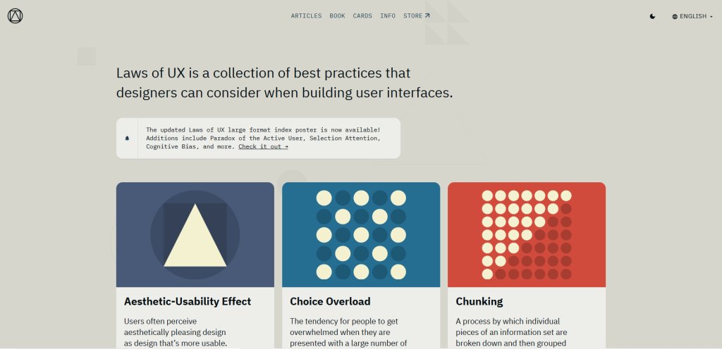 Figure P-1. Screenshot of the Laws of UX website, circa 2025